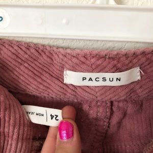 Pink Corduroy Mom Jeans